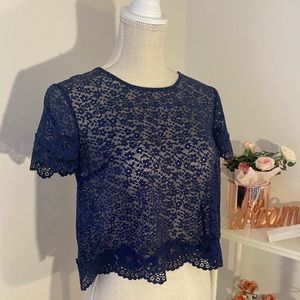 Victoria’s Secret Lace Lingerie Shirt Small